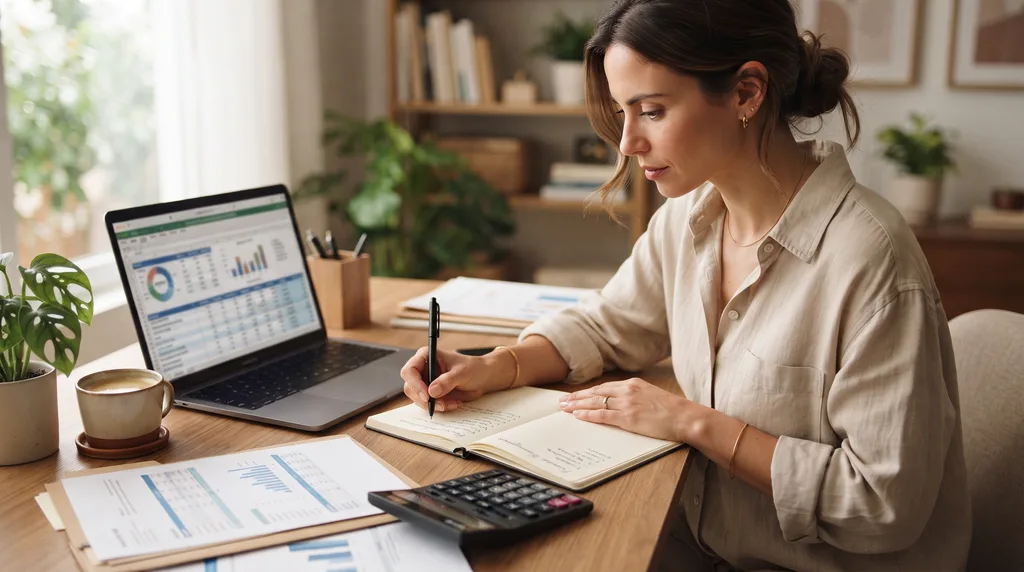 Persona calculando cuánto dinero necesita para saber cómo crear un fondo de emergencia